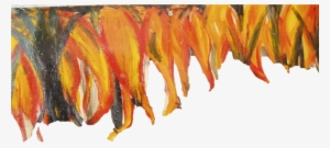 Pero Apenas Lo Tocaron Las Llamas Y Sintió Que Se Quemaba, - Watercolor Paint #285022