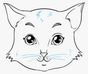 How To Draw Cat Face - Drawing #285365