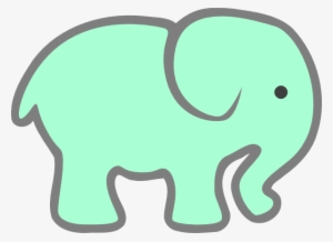 How To Set Use Green Baby Elephant Clipart #285455