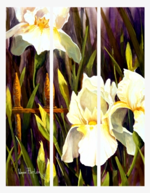 White Iris Triptych - Art #285878