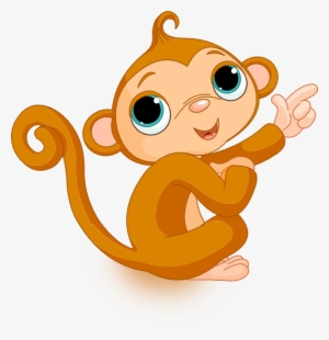 Free Icons Png - Baby Monkey Cartoon Png #286137