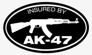 Insured By Ak-47 Decal - Insurance #286354
