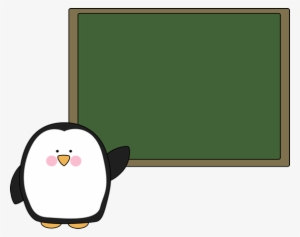 Owl Clipart Chalkboard - Penguin Teacher Clipart #286462