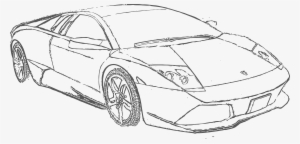 Lamborghini Clipart Lamborghini Huracan - Lamborghini Murcielago Line Art #286591