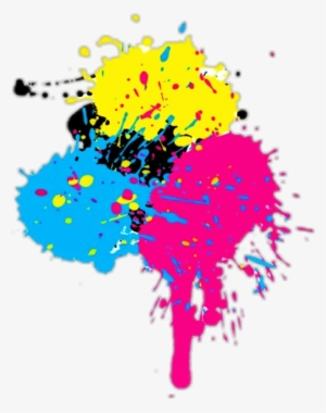 Art Sticker - Cmyk Paint Splash #287356 Art Sticker - Cmyk Paint Splash #287356