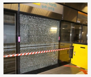 Cracked Glass Panel At Circle Line Station Caused By - November 17 #287405