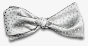 Silver Gray Satin Silk Self Tie Bow Tie With Tone On - Silver Bow Tie On Transparent #287983