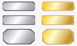 Metal Nameplate Silver Sign - Metal Name Plate Png #288198
