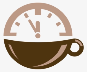 Coffee Cup With Clock Icon - Coffee Clock Png #288303