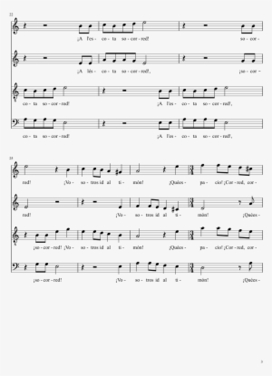 Ensalada "la Bomba" Sheet Music Composed By Mateo Flecha - She's Like The Swallow Newfoundland Sheet Music #288370