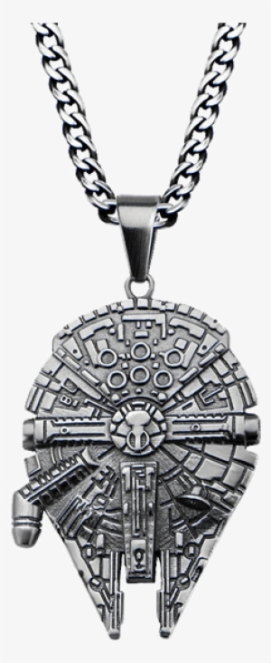 Millennium Falcon Stainless Steel Necklace - Star Wars Pendant #288595