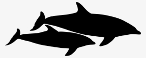 Dolphin Vector Graphic - Dolphin Silhouette Vector Png #288637