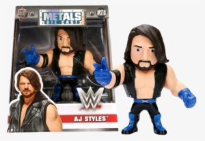 Aj Styles 4” Metals Die-cast Action Figure By Jada - Wwe Metals Die Cast #288912