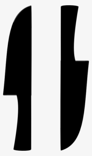 Knife Clipart Cooking - Black Clip Art Knife #288974