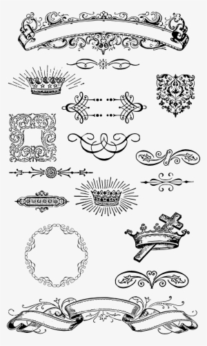 Clip Free Stock Pointer Clipart Victorian Free On Dumielauxepices - Grunge Ornament Vector #289252
