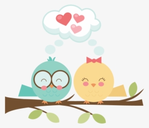 Lovebird Clipart Cute - Clouds Birds Clipart Png #289327