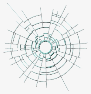 Windshield Replacement In Denver Co - Bullet Hole Glass Vector #289358