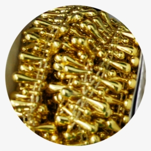 Teardrop Faux Pearl Trim Bead Accent Gold - Circle #289396