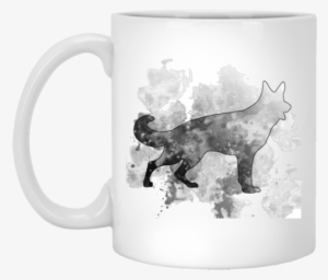 German Shepherd Bw Watercolor 11 Oz - Mug #289719