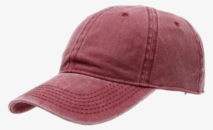 Red Baseball Cap - Red Washed Out Hat #2800347