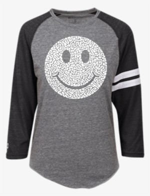 White Smiley Face Heathered Vintage T-shirt - Fight Like A Lyme Warrior Heathered Vintage Shirt #2800487