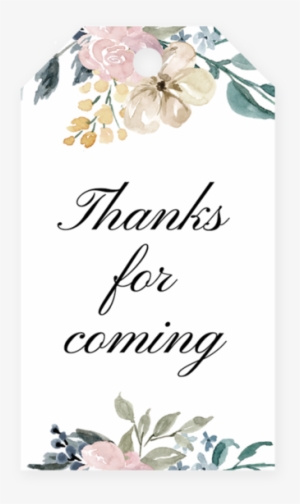 Whimsical Shower Favor Tag Template - Floral Blush Wedding Save The Date Card #2800570