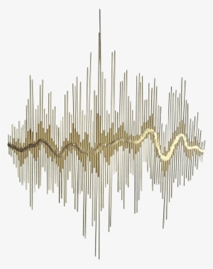 "sound Waves" Metal Wall Sculpture On Chairish - Sound Wave Sculpture #2800683