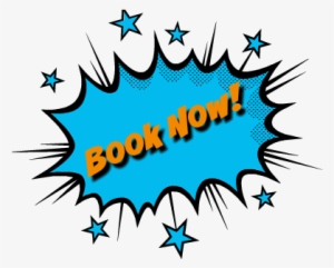 Book Now Buttonchristine2018 02 27t18 - Comic Action Bubbles Png #2800756