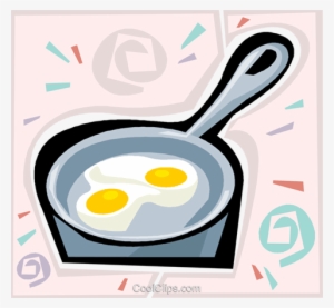 Eggs In A Frying Pan Royalty Free Vector Clip Art Illustration - Egg #2802225