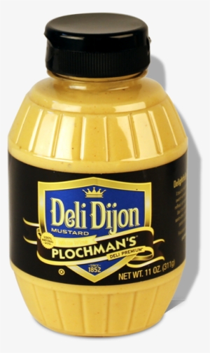 A Bottle Of Plochman's Premium Deli Dijon Mustard - Plochmans Deli Premium Mustard, Spicy Horseradish - #2802443