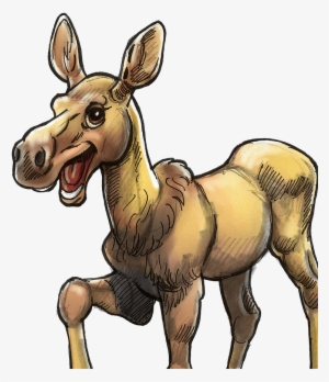 Color Peachie The Moose - Cartoon #2802975