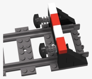 Shock Absorbing Buffer Front With Springs - Lego Track Link #2803113