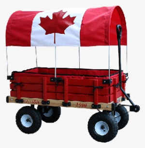 Wooden Canada Covered Wagon - Millside Industries Classic Canada Kids Wagon #2803539