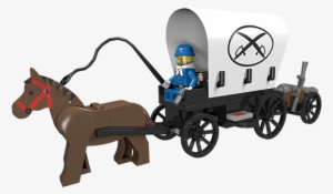 Covered Wagon With - Horse And Buggy #2803700