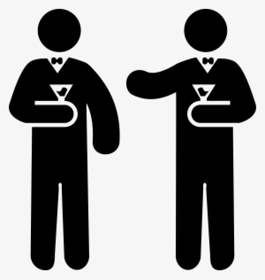 Two Men With Cocktail Glasses Comments - Man And Woman Icon Png #2803751