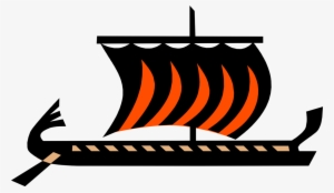 Vector Illustration Of Nordic Viking Ship With Dragon's - Hotel Le Pollet #2805414