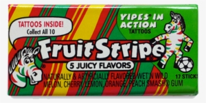 Fruit Stripe 5 Flavor Gum 17 Stick Pack - Fruit Stripe Gum 80s #2805784