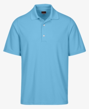 Touch To Zoom - Plain Blue Polo Shirt #2805823