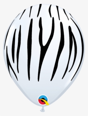 11" Zebra Stripes White-100 Count - Qualatex #2805845 11" Zebra Stripes White-100 Count - Qualatex #2805845