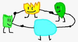 Grassy Holding Hands With Firey, Leafy, And Bubble #2806389 Grassy Holding Hands With Firey, Leafy, And Bubble #2806389
