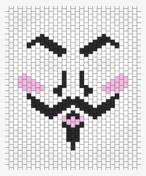 V For Vendetta/ Anonymous Kandi Mask - Bruges #2806677