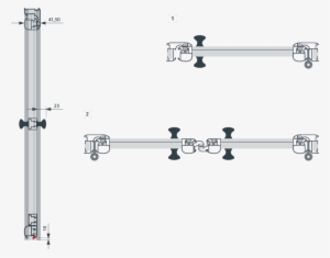 Puerta Abatible 2 Hojas - Puertas En Planta Png #2807906