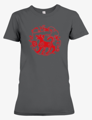 Chinese Year Of The Dog 2018 Papercut Womens Tee Shirt - Puerto Ricans Blood Inside Me Png #2809574