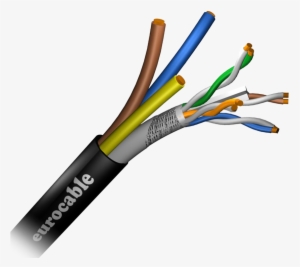 Multisignal Cat6a With Power Cable 1cat6s 12 - Hybrid Ethernet Power Cable #2809996