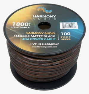 Harmony Audio Ha-pw4blk Matte Black 4 Gauge Flexible #2810103