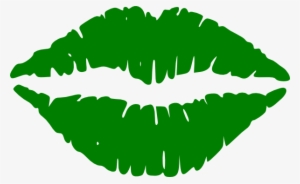 How To Set Use Green Transparent Lips Clipart #2810110