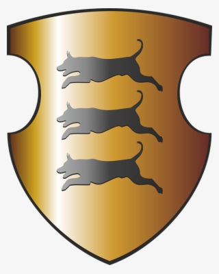 The Throne Game,house Clegane,coat Of Arms,three Black - Clegane Escudo #2811070