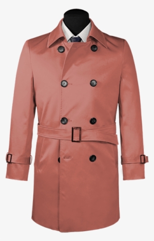 Belted Trench Coat-view Front - Gabardina Png #2811649