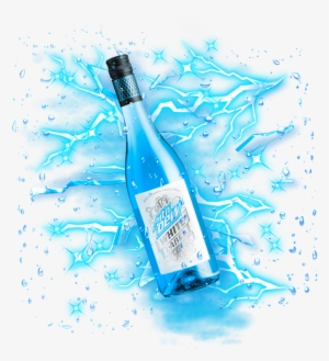 White Label Mtn Dew Mountain Dew Blue Aesthetic Blue - Glass Bottle #2811682