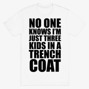 I'm Just 3 Kids In A Trench Coat Mens T-shirt - Swanwick School And Sports College #2811964
